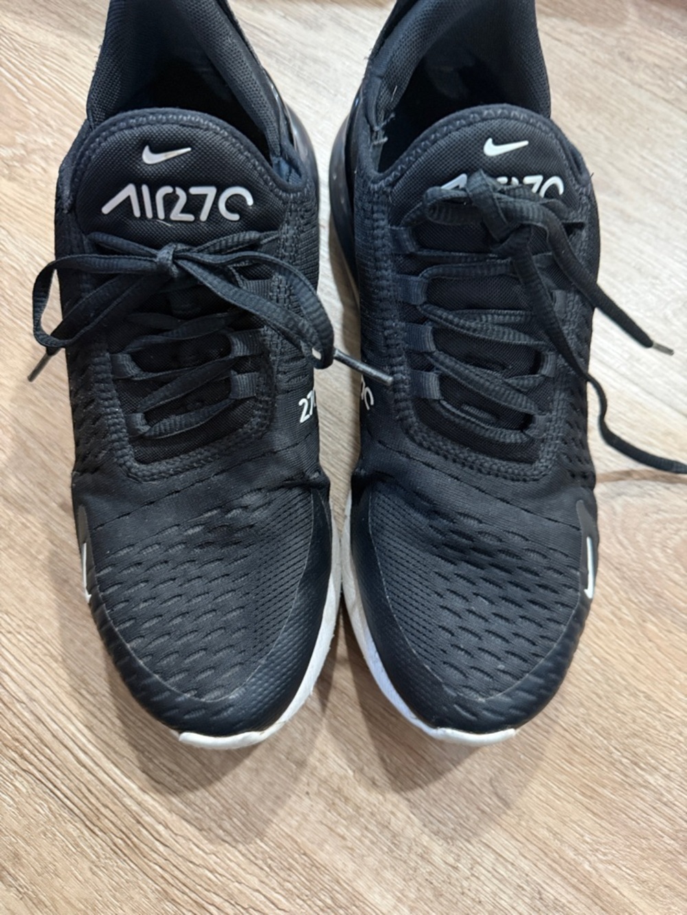 Nike Black and White Air270 Athletic Sneakers